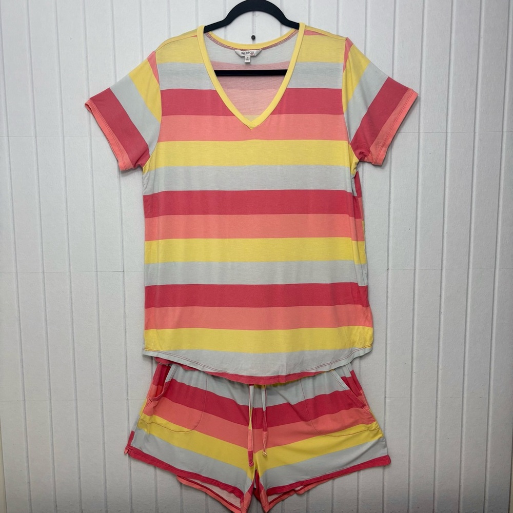 Wildfox Multicolor Striped Pajama Set Size L